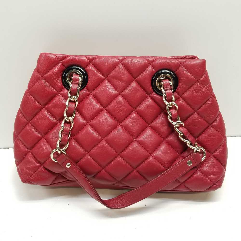 Kate Spade Maryanne Gold Coast Burgundy Quilted L… - image 2