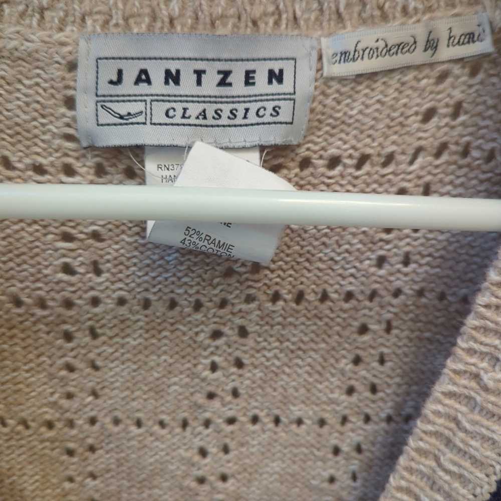 Vintage Jantzen Sweater Vest Hand Embroidered - image 6