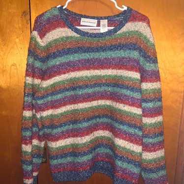 Vintage Alfred Dunner Rainbow Sweater
