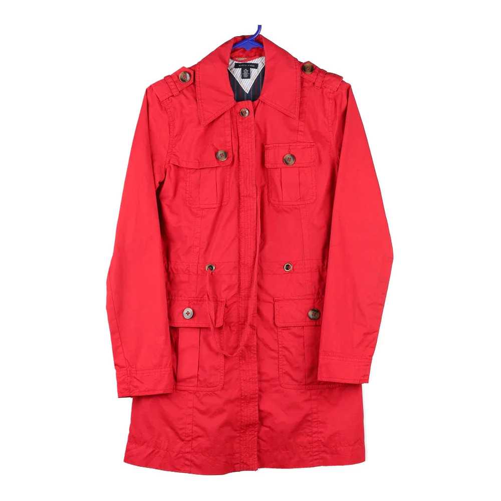 Tommy Hilfiger Trench Coat - XS Red Cotton - image 1