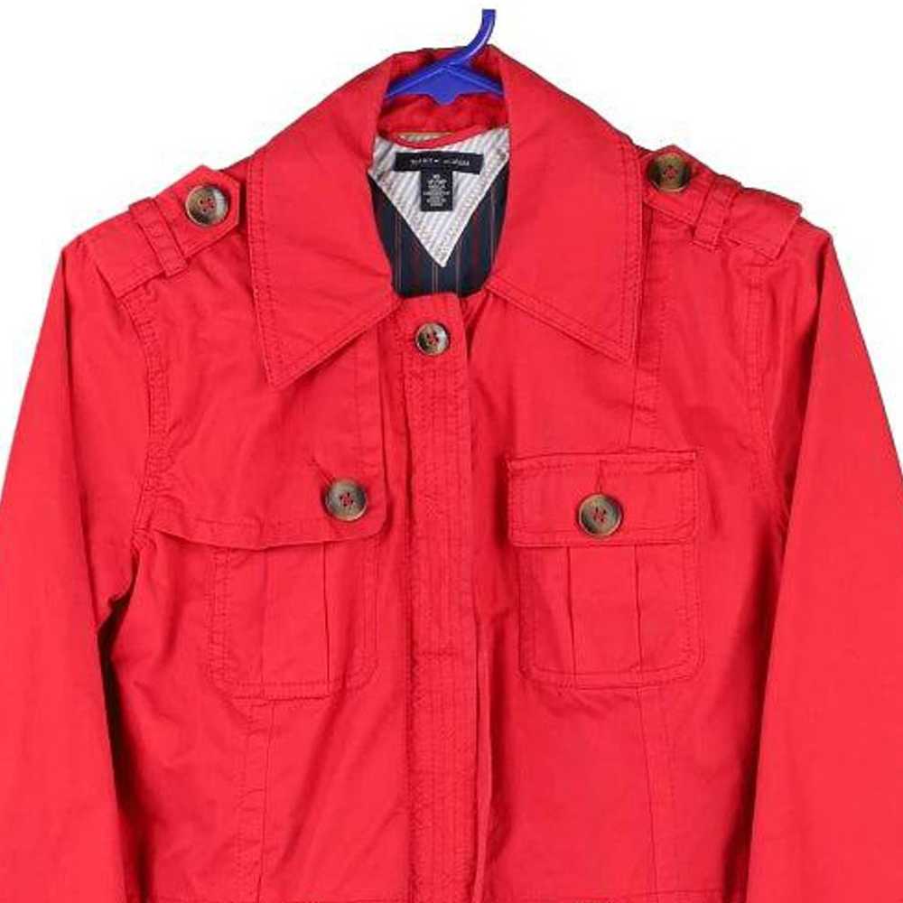 Tommy Hilfiger Trench Coat - XS Red Cotton - image 3