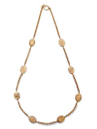 CHANEL Pre-Owned 1980s-1990s CC pendant chain-lin… - image 1