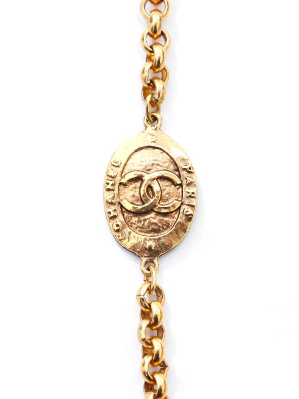 CHANEL Pre-Owned 1980s-1990s CC pendant chain-lin… - image 2