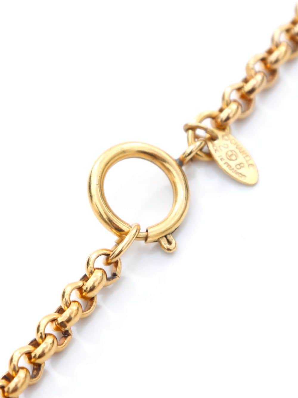 CHANEL Pre-Owned 1980s-1990s CC pendant chain-lin… - image 4