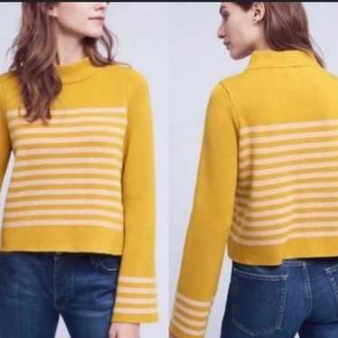 Anthropologie Moth mockneck sweater