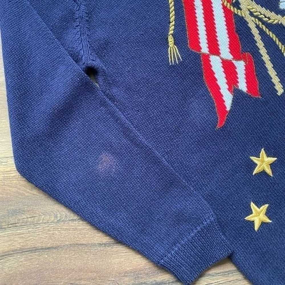 Alfred Dunner Patriotic Flag Stars Vintage Embroi… - image 3