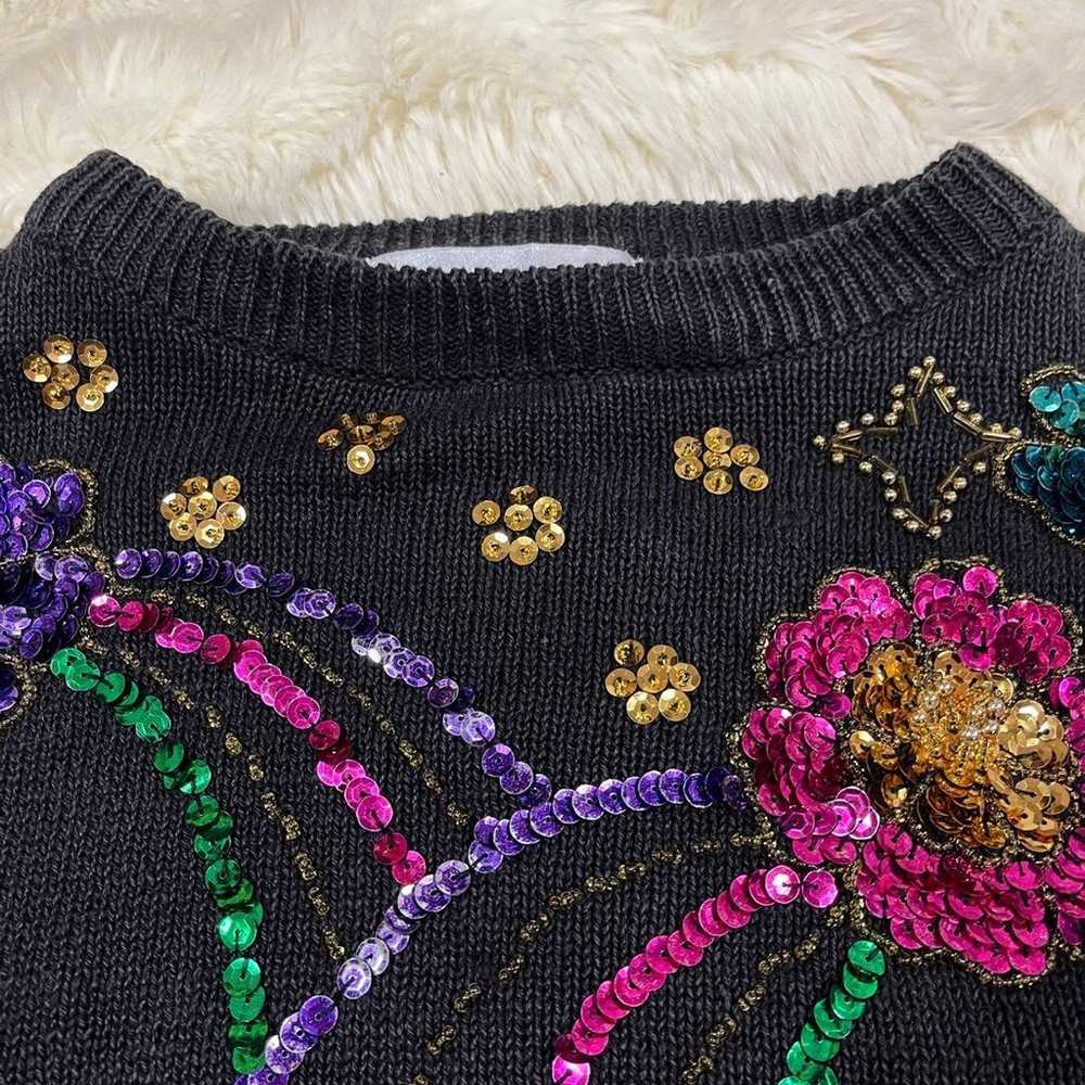 Vintage Beaded Sweater - image 5