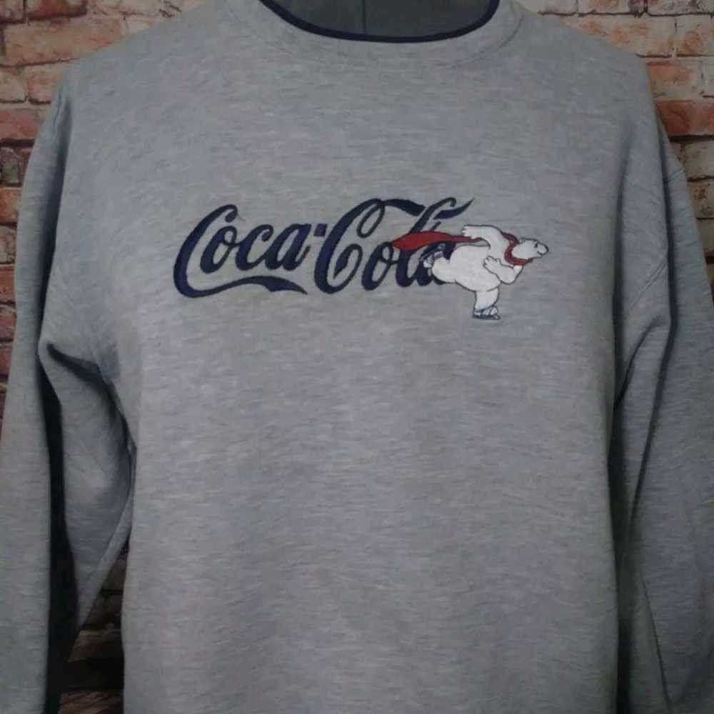 Vintage Coca Cola Sweatshirt Womens L - image 1
