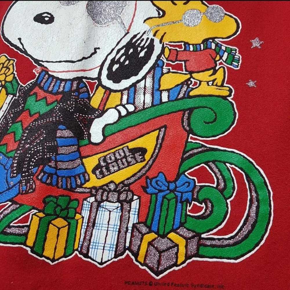 70s Peanuts Cool Clause Snoopy & Woodstock Christ… - image 2