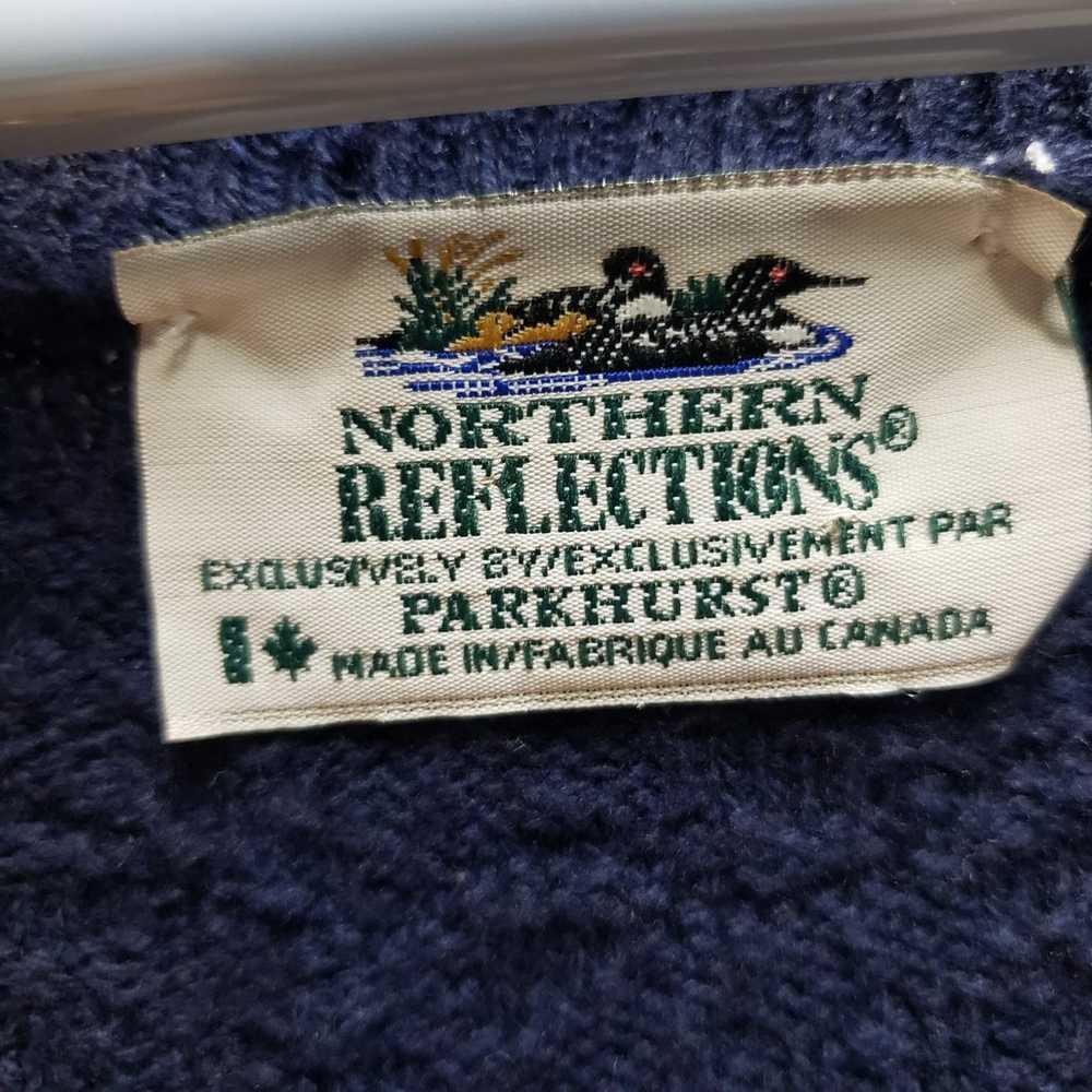 Northern Reflections vintage floral knit sleevele… - image 6