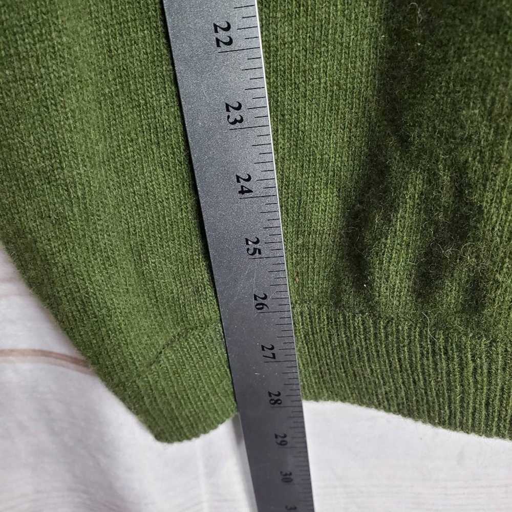 Vintage 90s Liz Wear Lambs Wool Green Pullover Lo… - image 8