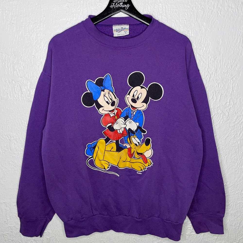 Vintage 90’s Disney Mickey Mouse Crew Neck Sweats… - image 1