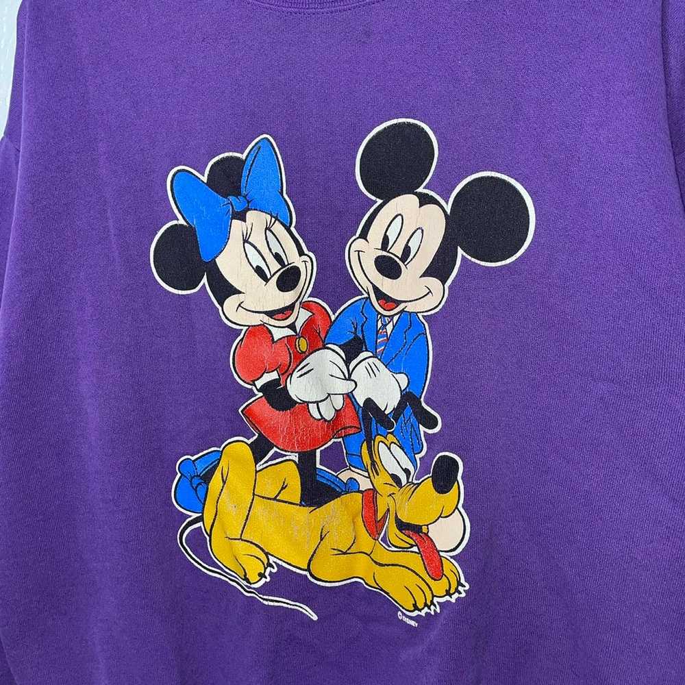 Vintage 90’s Disney Mickey Mouse Crew Neck Sweats… - image 3