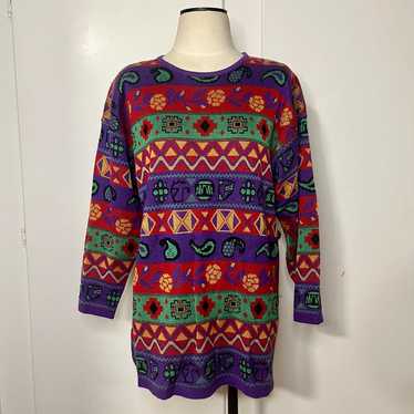 Vintage Funky Colorful Sweater