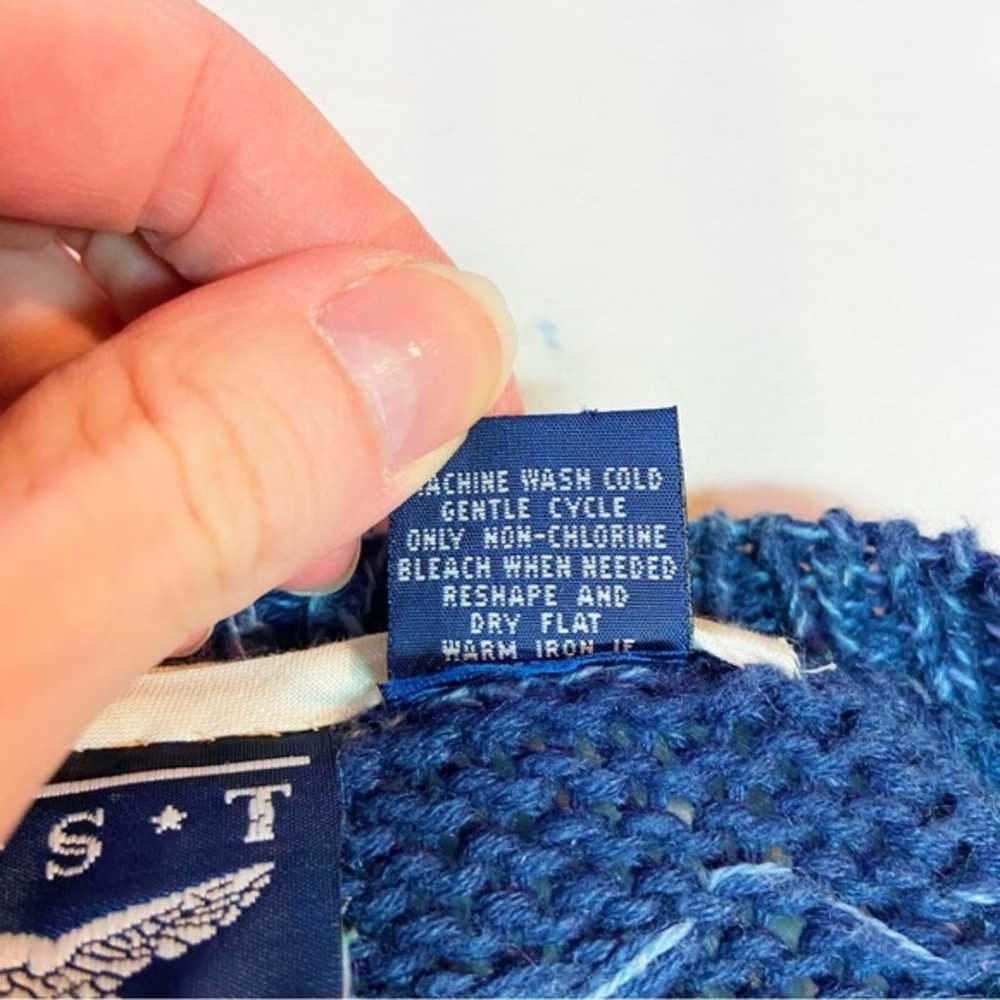 Best American Clothing Co. vintage heavy knit blu… - image 7