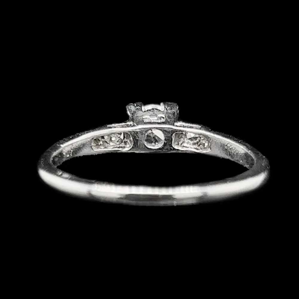 .25ct. Diamond & White Gold Vintage Engagement Ri… - image 4