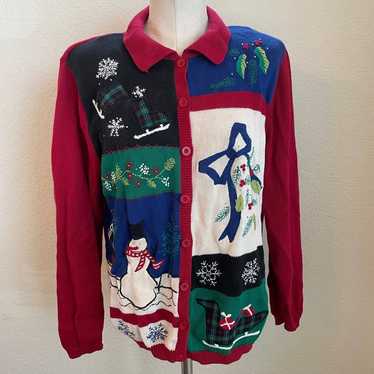 Alfred Dunner Vintage Holiday Christmas womens ca… - image 1