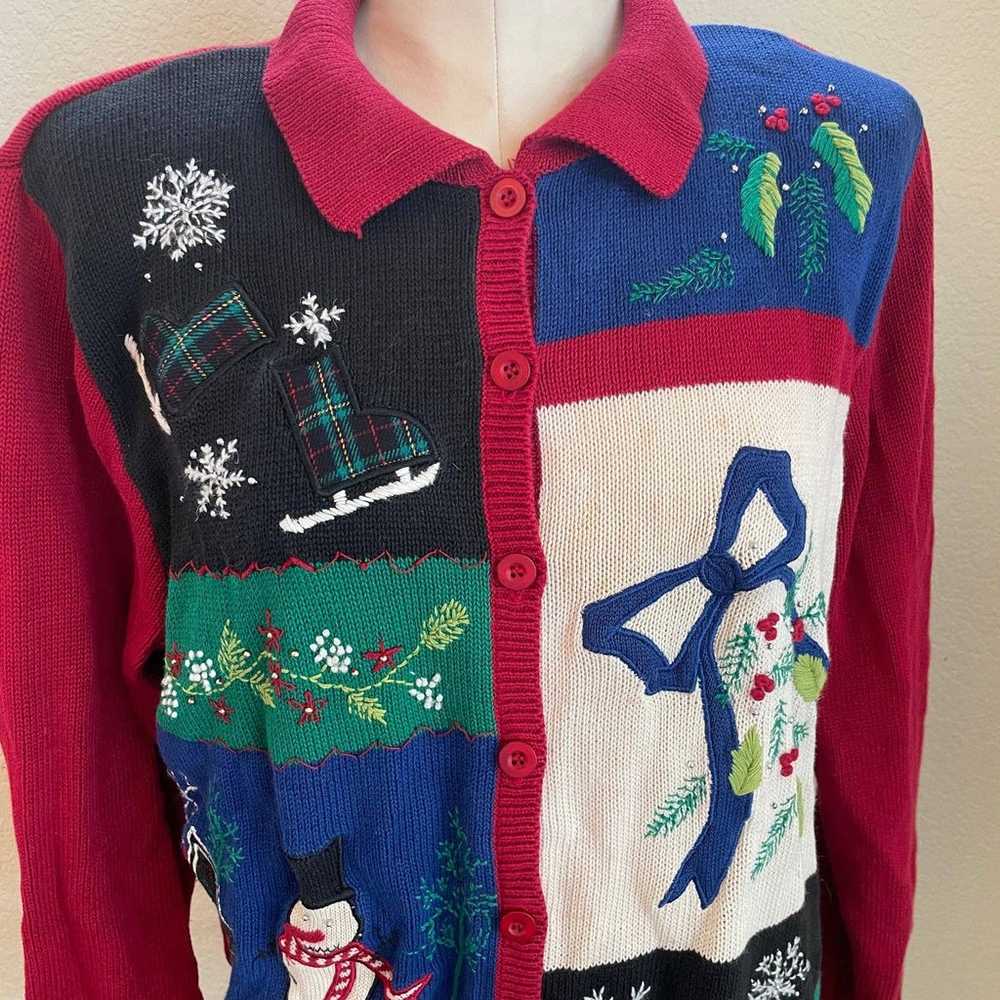 Alfred Dunner Vintage Holiday Christmas womens ca… - image 2