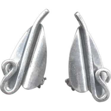 Modernist RENOIR SAUTEUR Sterling Silver Earrings
