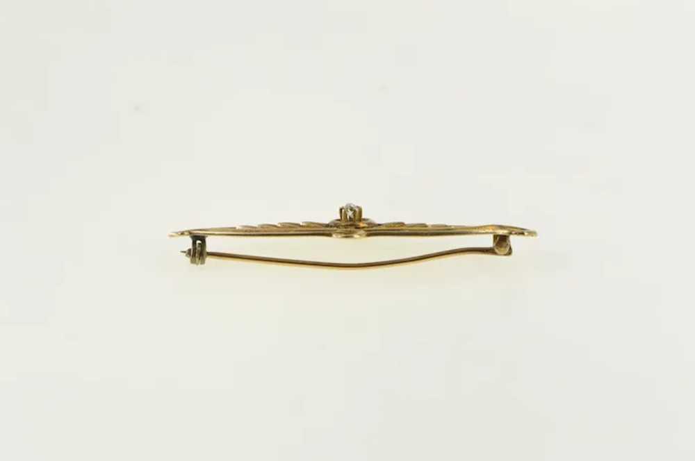 10K Ornate Victorian Diamond Filigree Pin/Brooch … - image 3