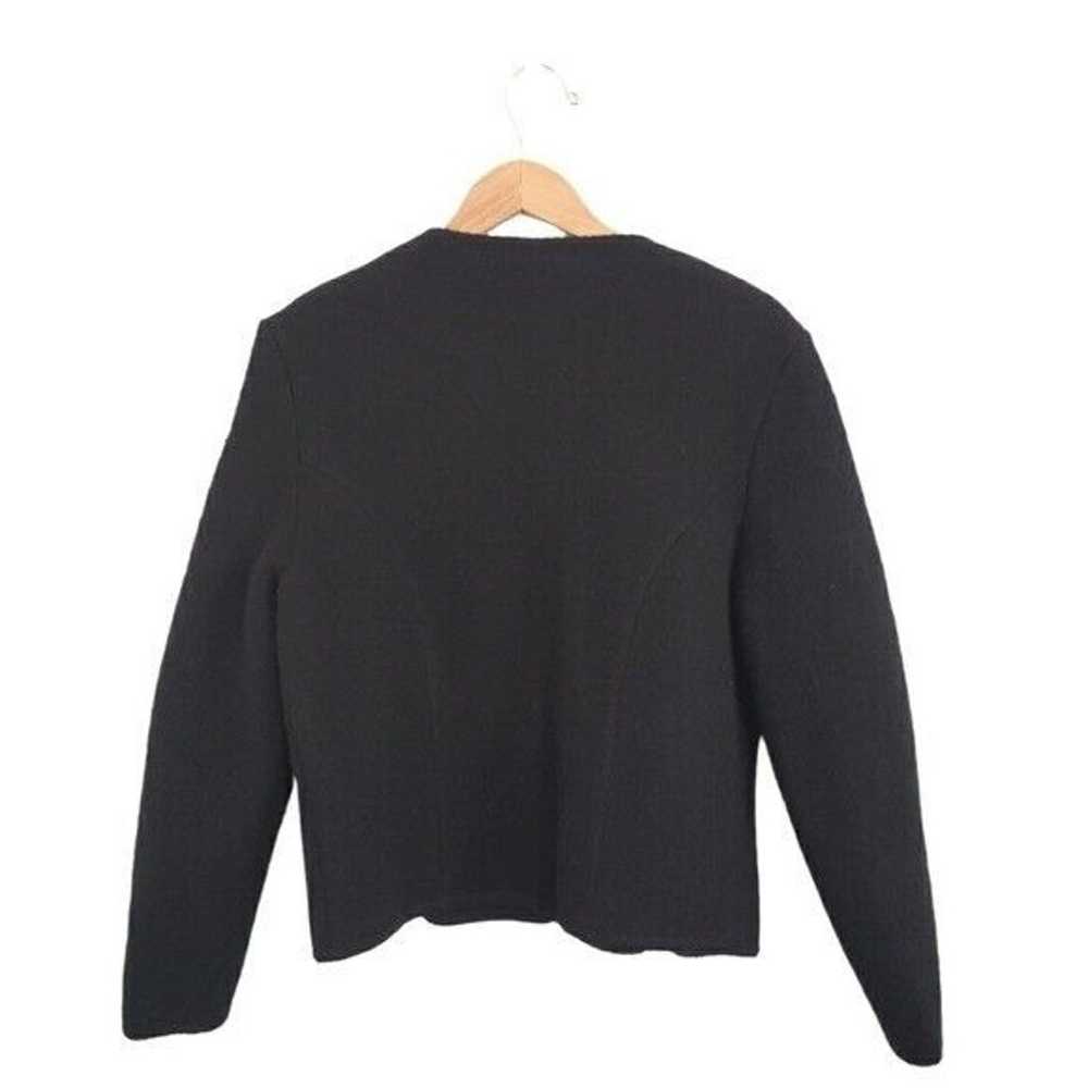EAGLES EYE Black Size L Vintage Sweater Jacket 10… - image 2