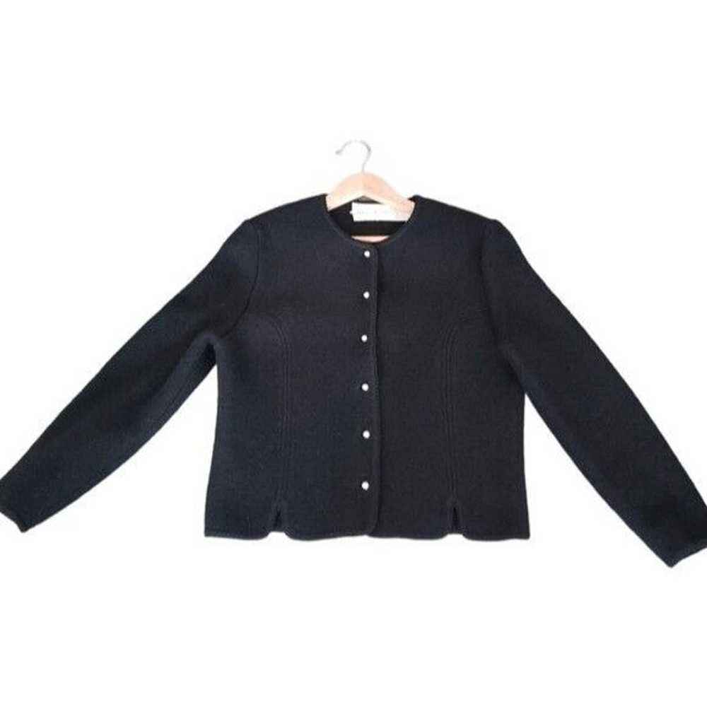 EAGLES EYE Black Size L Vintage Sweater Jacket 10… - image 3