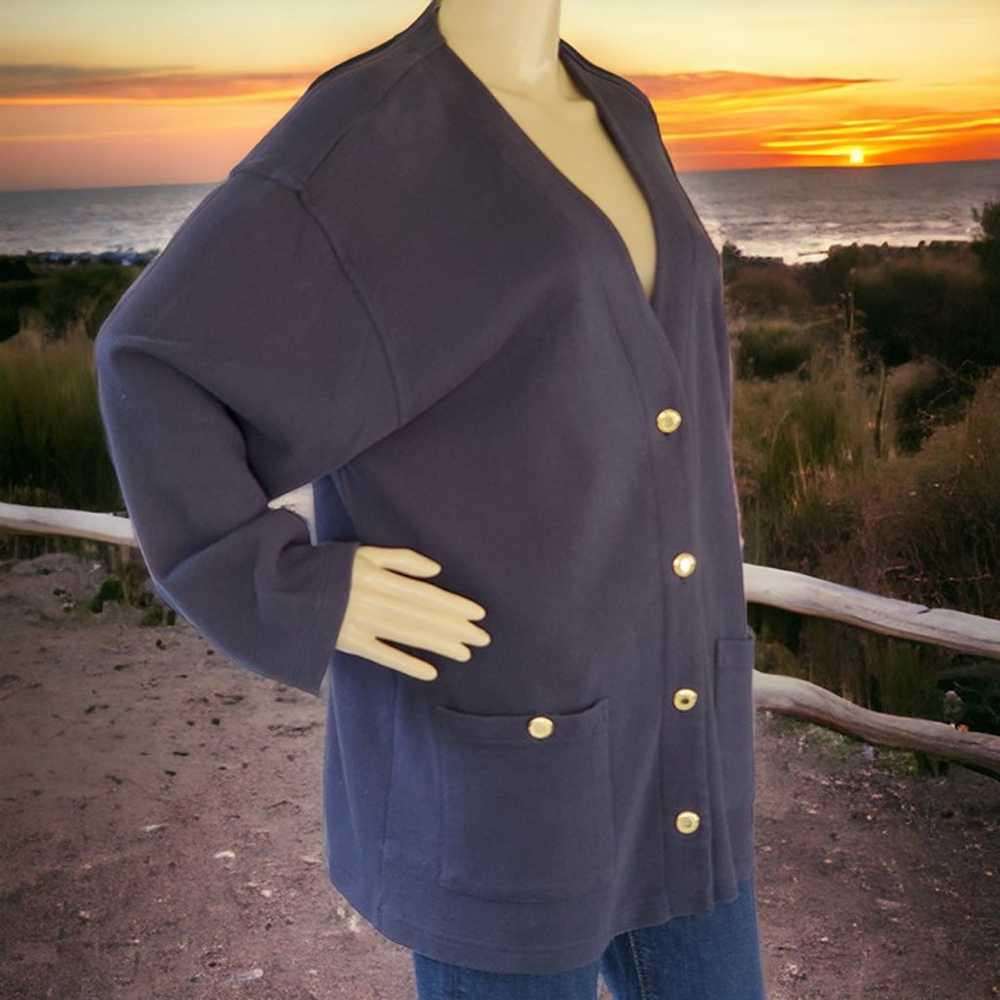 Vintage Nautical Cardigan Sweater - image 1