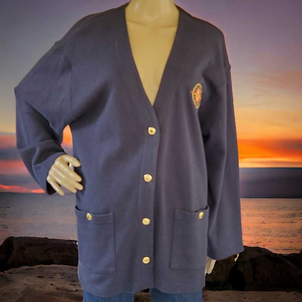 Vintage Nautical Cardigan Sweater - image 2