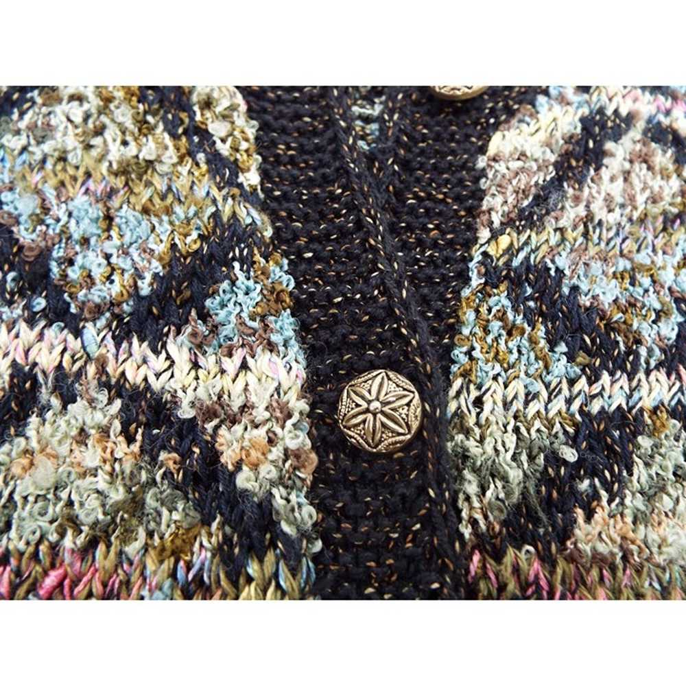 Vintage South Cotton Women's Hand Knit Cardigan S… - image 5