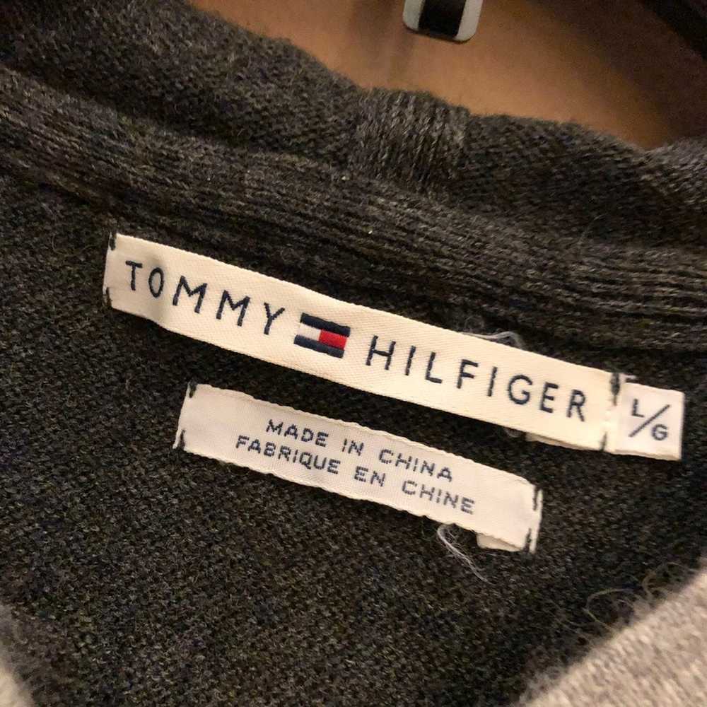 Tommy Hilfiger Vintage 90’s Hooded Lambswool Rabb… - image 3