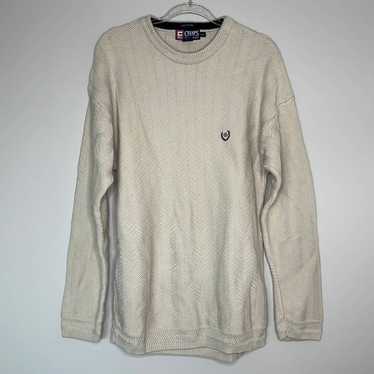 Chaps Ralph Lauren cream knit vintage sweater - image 1