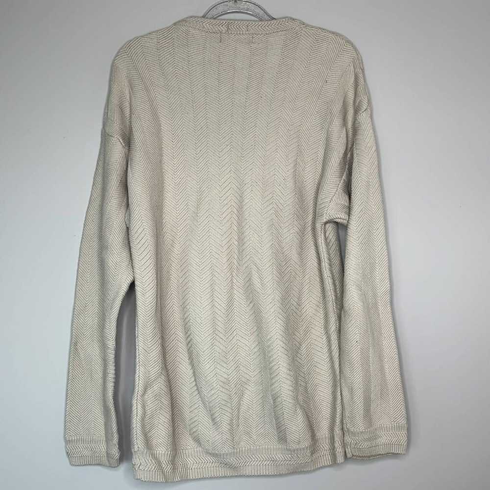 Chaps Ralph Lauren cream knit vintage sweater - image 4