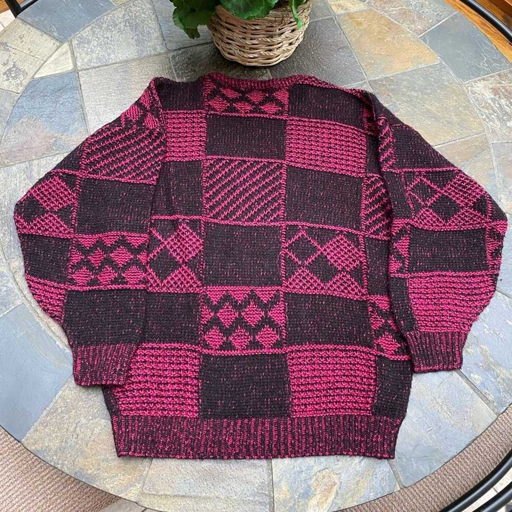 Vintage pink and black Penrose sweater - image 2