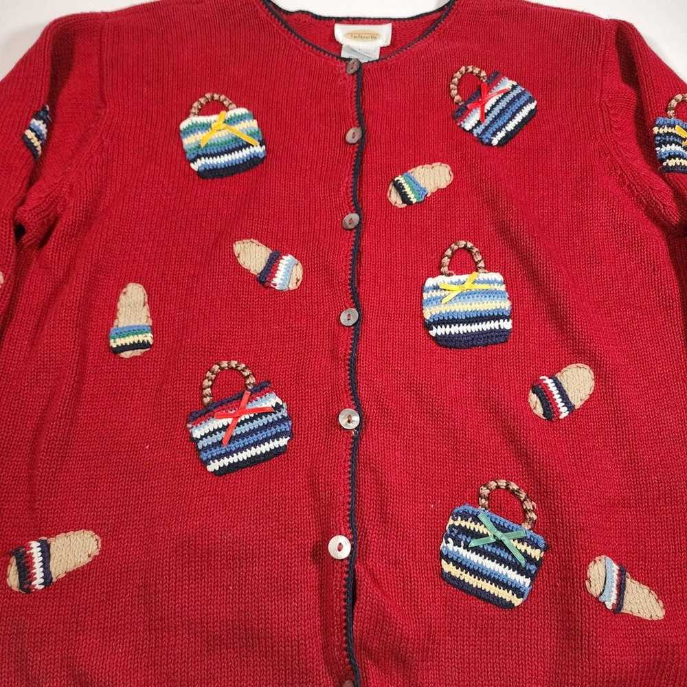 Talbots Knitted Vintage Cardigan Sweater - image 3