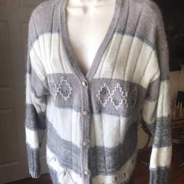 Women's cardigan Front Button Grey color - image 1