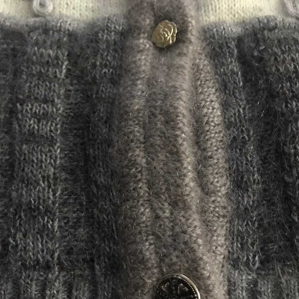 Women's cardigan Front Button Grey color - image 4