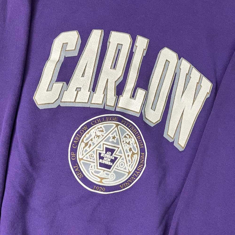 Vintage 80’s Carlow Purple Crewneck Sweatshirt - image 2