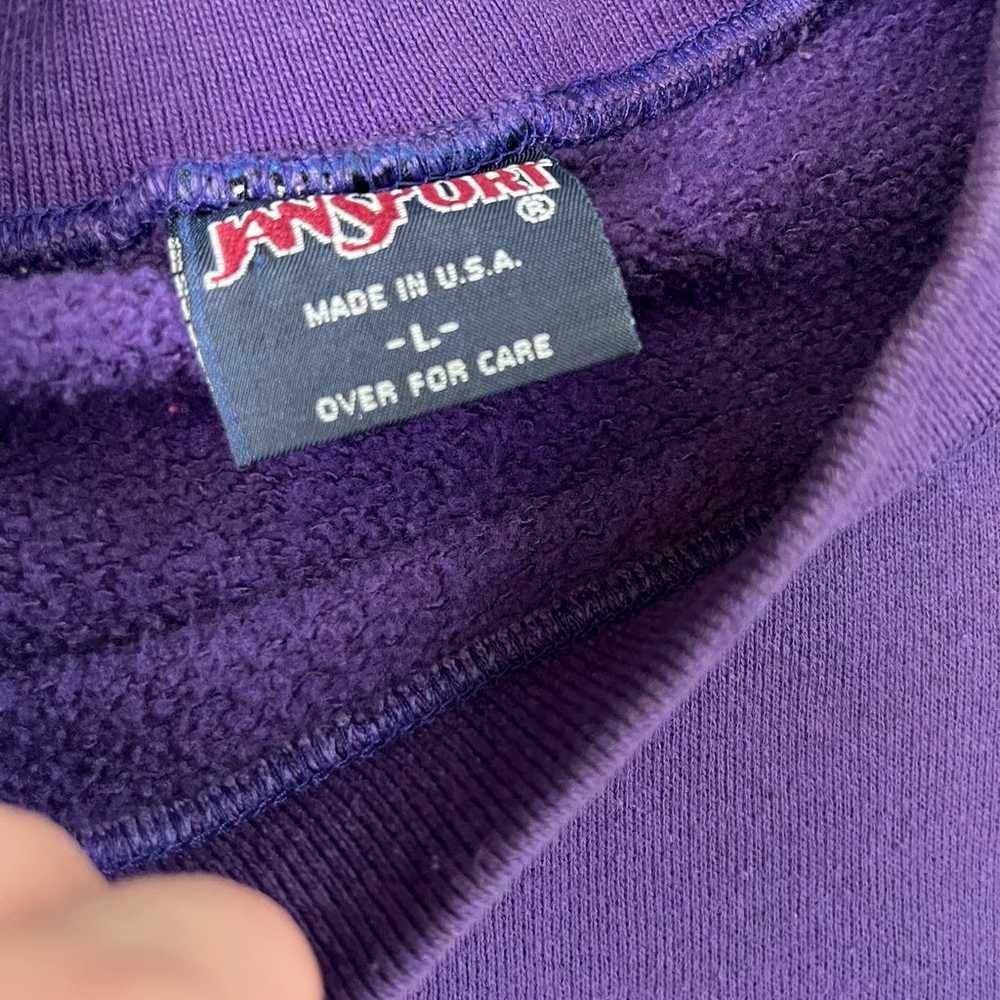 Vintage 80’s Carlow Purple Crewneck Sweatshirt - image 3