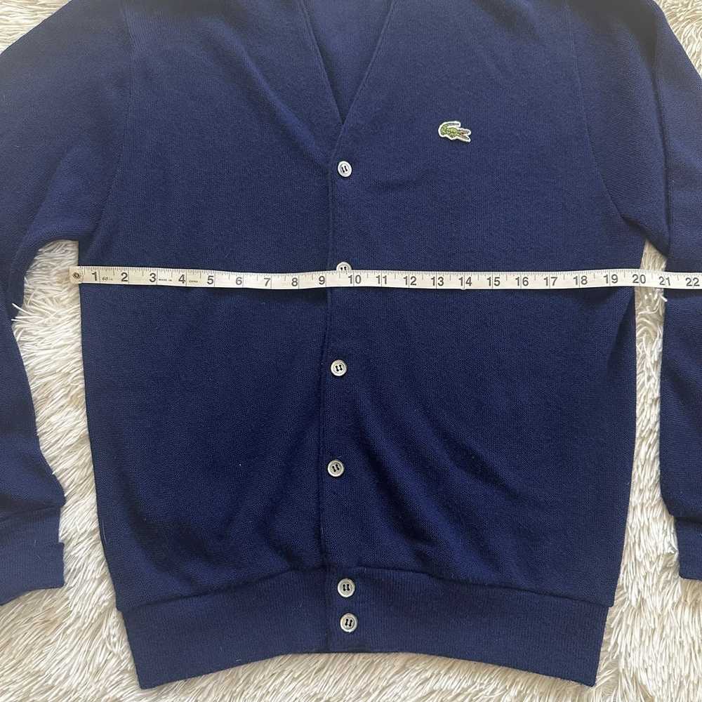 Vintage Lacoste Izod blue 5 button cardigan sweat… - image 3