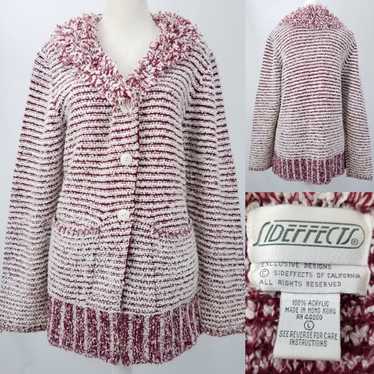 Vintage 80s Side Effects Boucle Cardigan