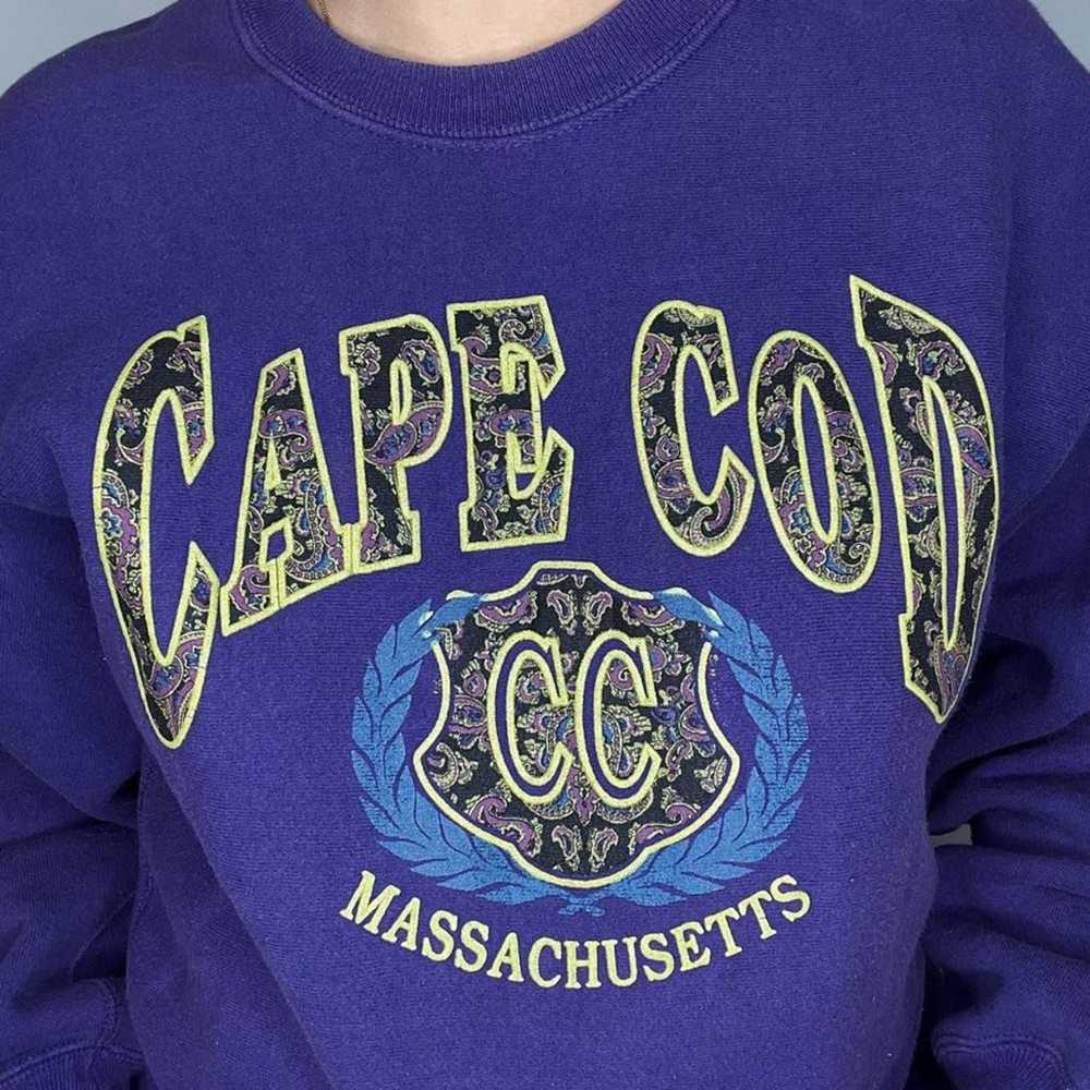Vintage Cape Code Massachusetts paisley print cre… - image 7