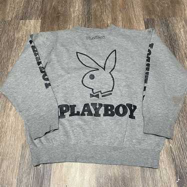 Vintage Playboy Sweatshirt Spellout Big Print 90s 