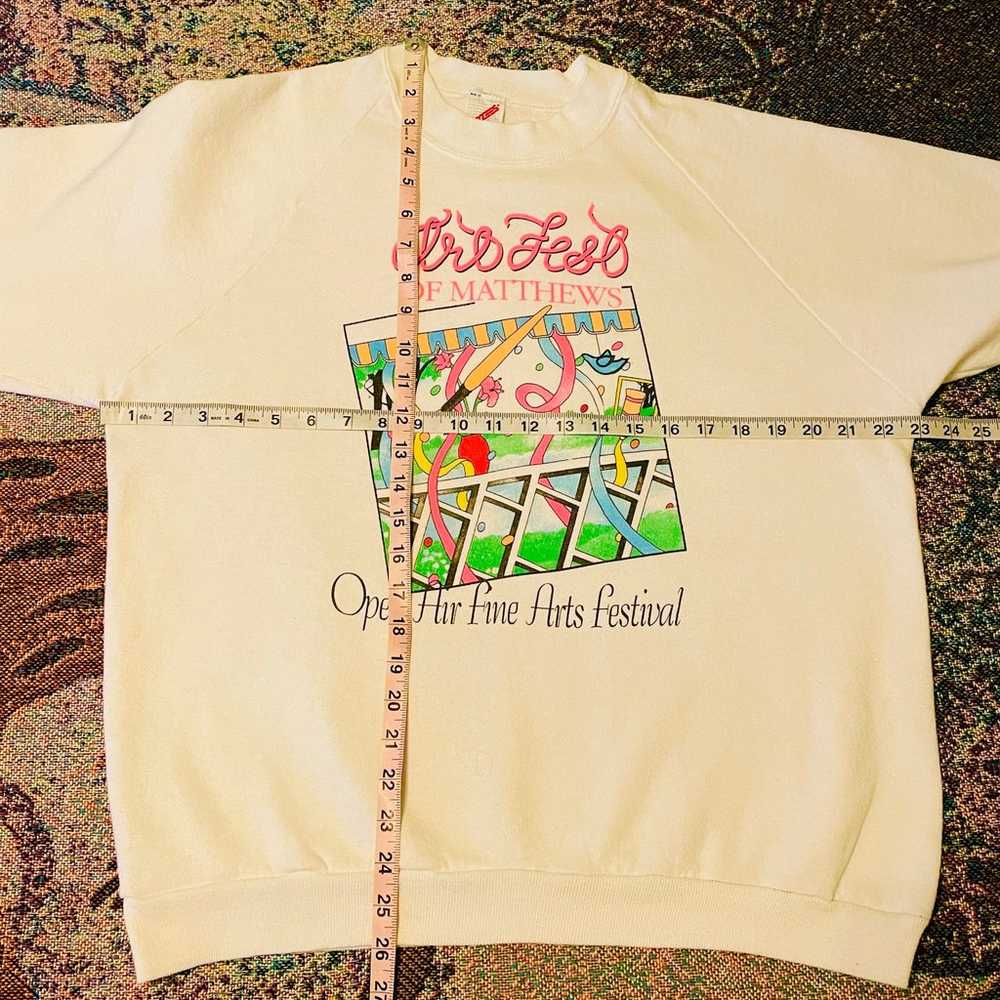 Vintage Art Festival Sweatshirt Crewneck 90s Matt… - image 4