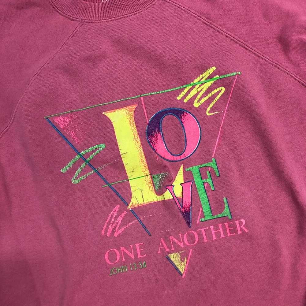 Vintage 90’s Love One Another John 13:34 Bible Ve… - image 4
