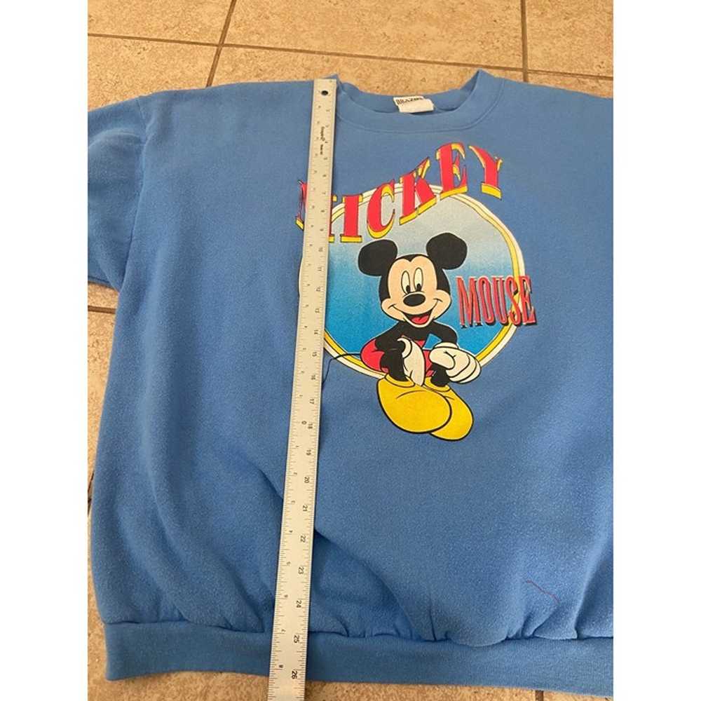 Vintage Disney Mickey Mouse Blue Sweater Sz XL - image 6