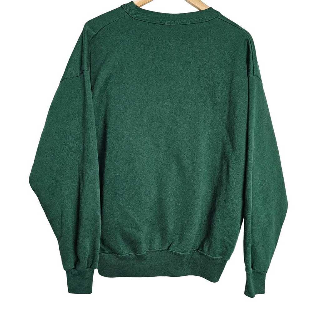 Vintage Sweater Womens XL Green Fall Scarecrow Su… - image 6