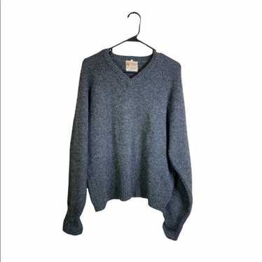 Vintage Allen Atkinson Gray Lambs Wool Sweater