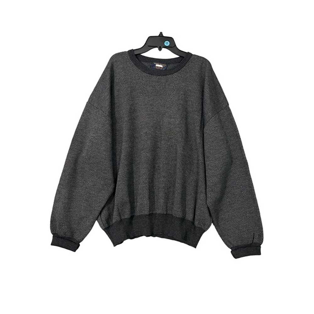Brooks Brothers Sweater Men XL Wool Black 100% Me… - image 1