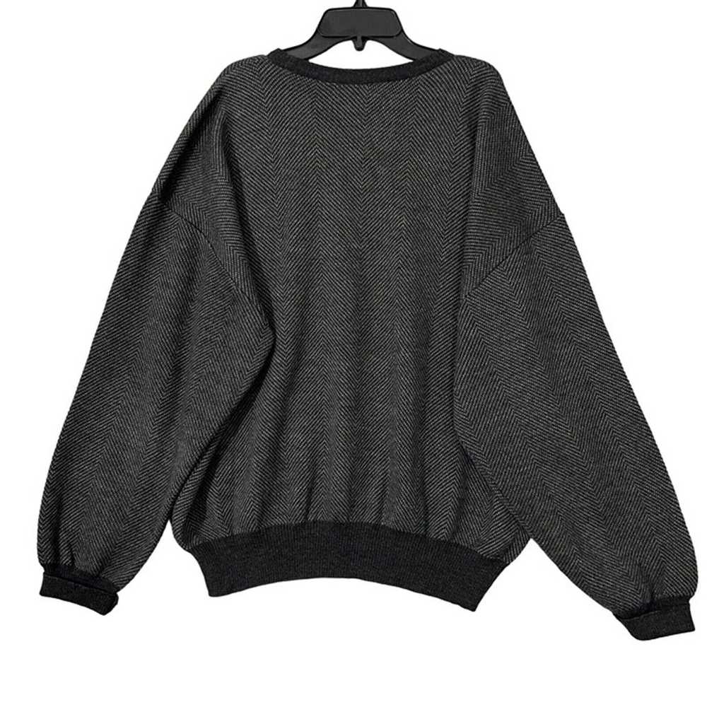 Brooks Brothers Sweater Men XL Wool Black 100% Me… - image 2