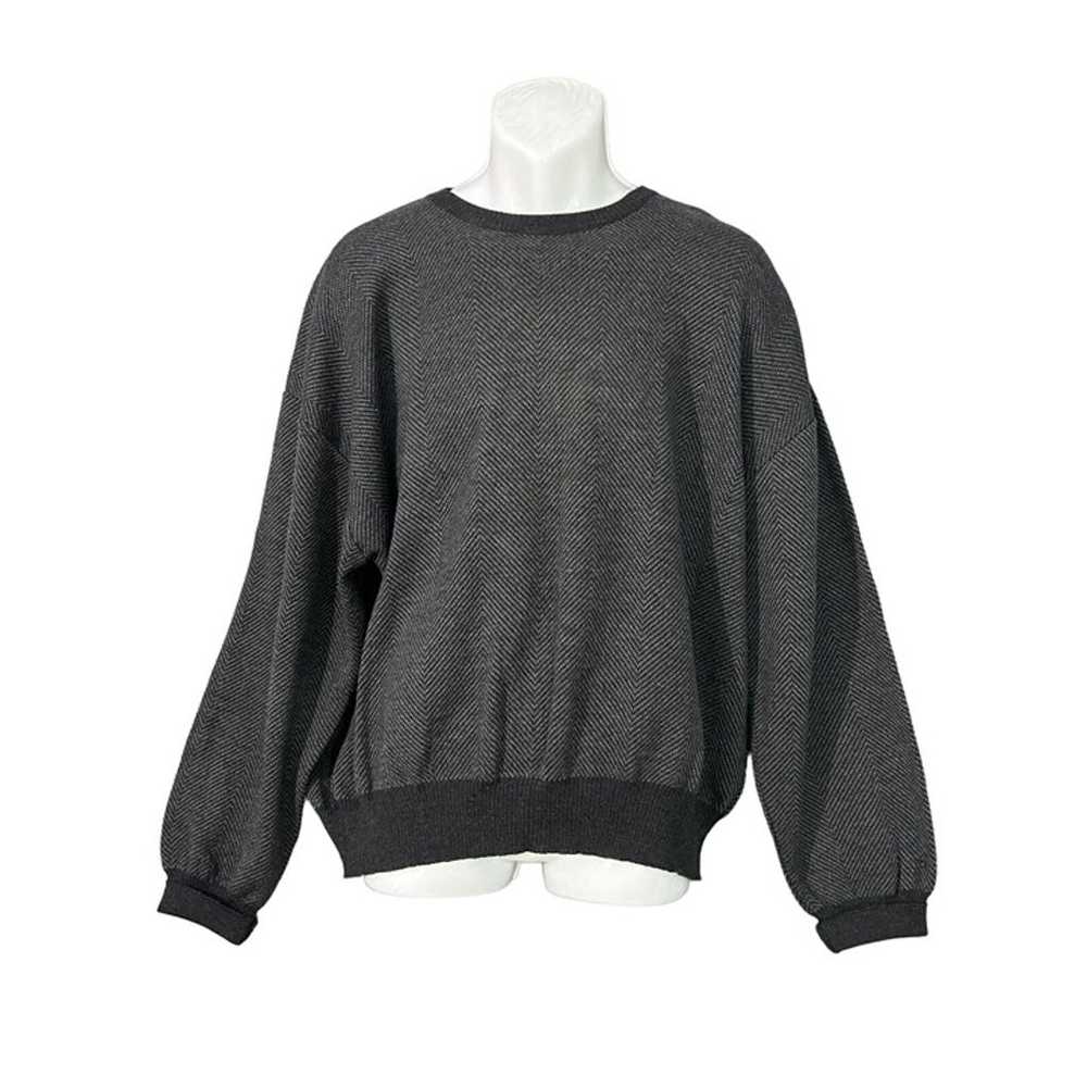 Brooks Brothers Sweater Men XL Wool Black 100% Me… - image 3